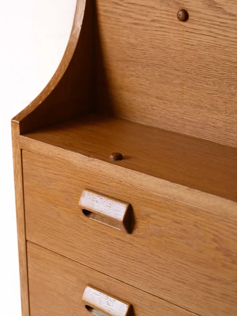 New Pamono Oak Secretary by Børge Mogensen for Søborg Møbelfabrik, 1960s