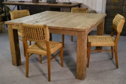 Best Pamono Oak Table with Brushed Finish, 1960s