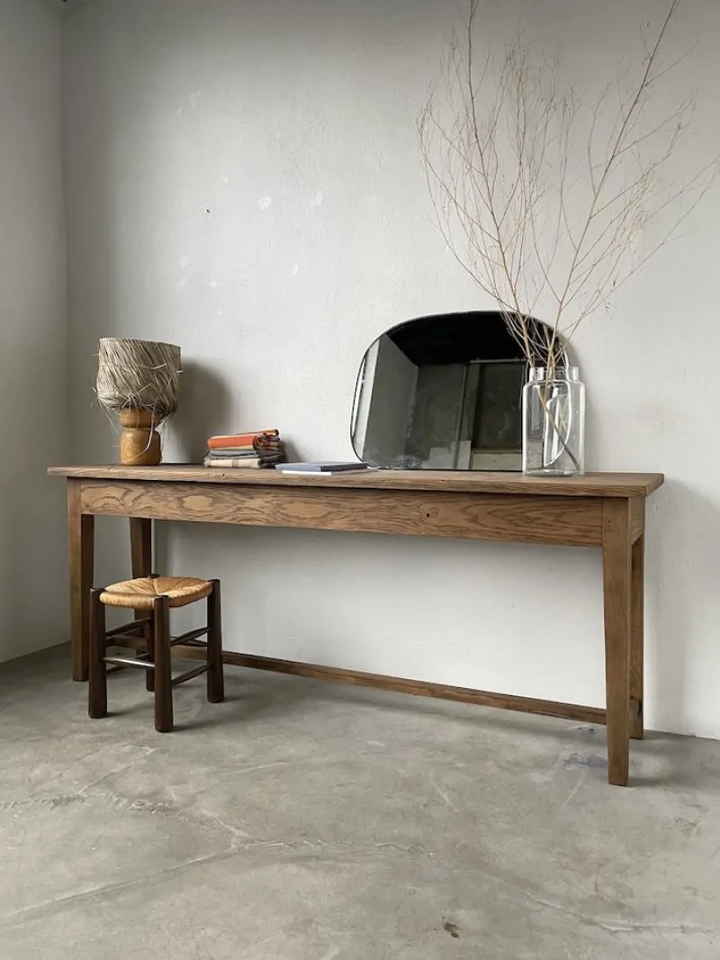 Pamono Oak Worktable or Console Table, 1950s> Worktables & Workbenches