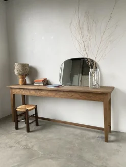 Pamono Oak Worktable or Console Table, 1950s><noscript><img width=