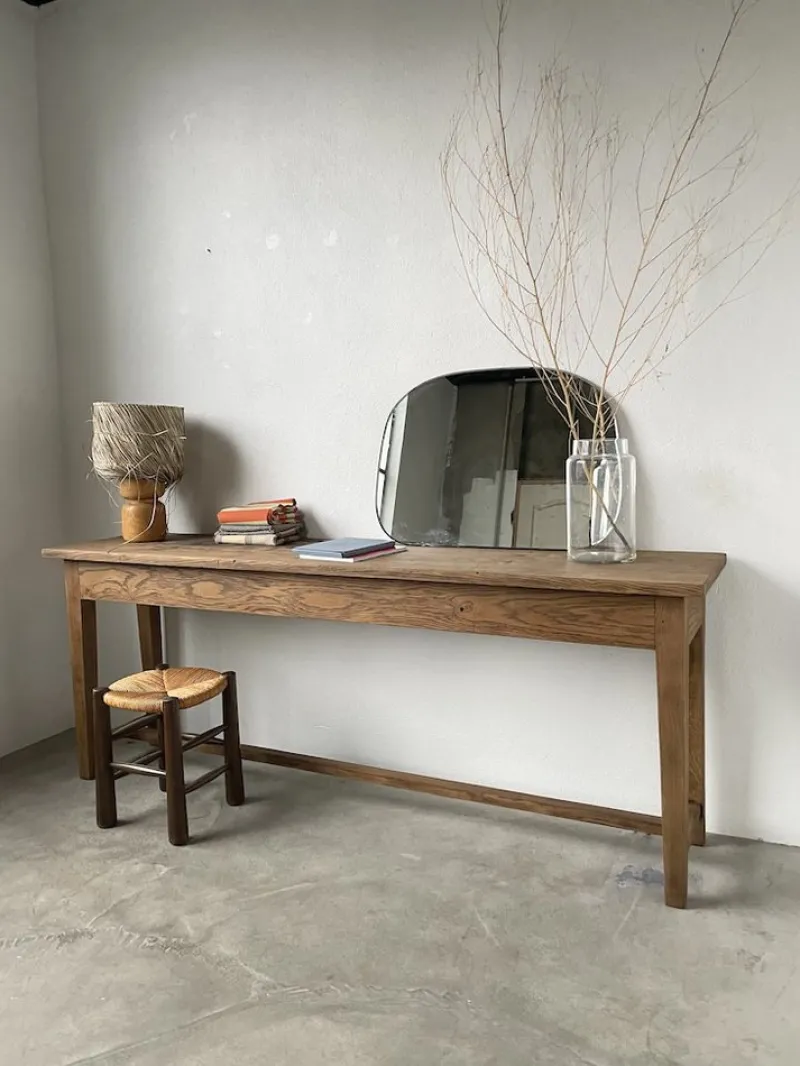 Pamono Oak Worktable or Console Table, 1950s> Worktables & Workbenches