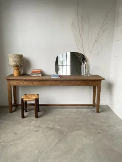 Pamono Oak Worktable or Console Table, 1950s><noscript><img width=