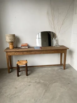 Pamono Oak Worktable or Console Table, 1950s><noscript><img width=