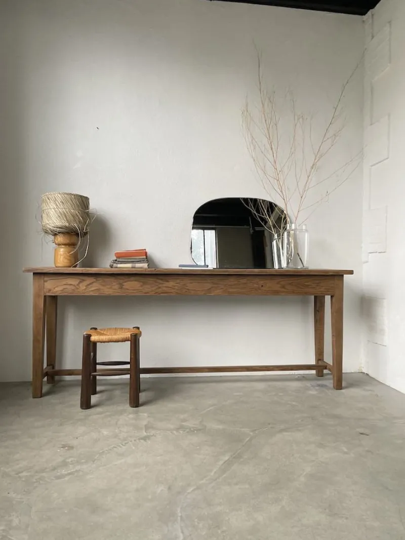Pamono Oak Worktable or Console Table, 1950s> Worktables & Workbenches