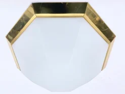 Pamono Octagonal Ceiling Lamp from Glashütte Limburg, 1970s> Ceiling Lights