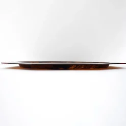 Pamono Octagonal Faux Tortoiseshell Tray with Round Plates attributed to Dior, 1970s, Set of 5><noscript><img width=