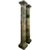 Pamono Octagonal Section Limestone Columns, 1800s, Set of 2> Pedestals And Columns