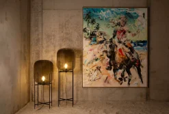 Pamono Oda Big in Smoky Grey and Black Floor Lamp by Sebastian Herkner for Pulpo><noscript><img width=