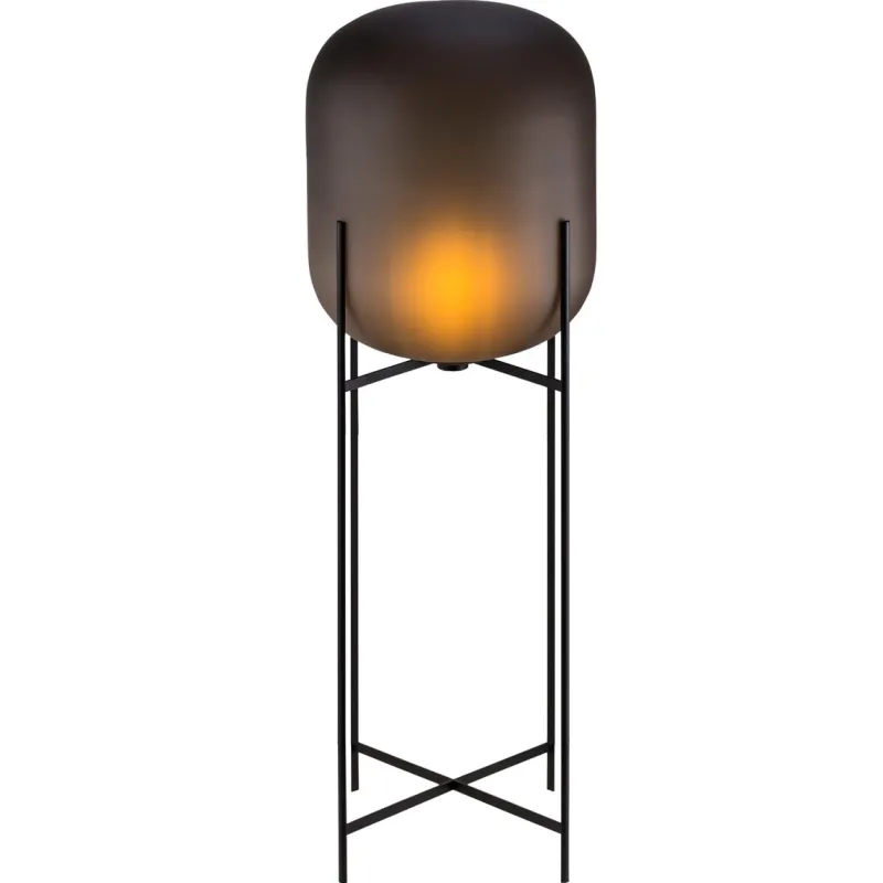 Online Pamono Oda Big Smoky Grey Acetato Black Floor Lamp by Pulpo