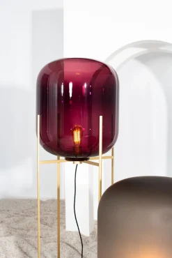 Pamono Oda Medium Aubergine Black Floor Lamp by Pulpo><noscript><img width=
