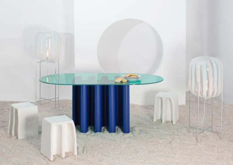 Sale Pamono Oda Medium Galvanized Floor Lamp by Sebastian Herkner for Pulpo