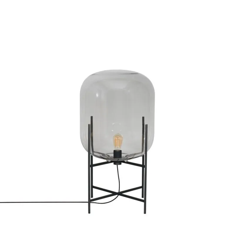 Discount Pamono Oda Medium Steel Grey Black Floor Lamp by Pulpo