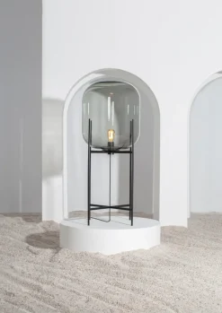 Discount Pamono Oda Medium Steel Grey Black Floor Lamp by Pulpo