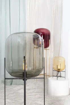 Online Pamono Oda Small Amber Black Table Lamp from Pulpo