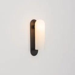 Pamono Odyssey LG Black Wall Sconce by Schwung