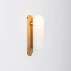 Pamono Odyssey LG Brass Wall Sconce by Schwung><noscript><img width=