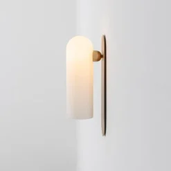 Pamono Odyssey LG Brass Wall Sconce by Schwung><noscript><img width=