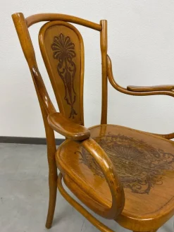 Pamono Office Chair attributed to Jacob & Josef Kohn, 1890s><noscript><img width=