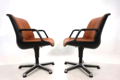 Pamono Office Chairs by Burkhard Vogtherr for Fröscher, 1970s, Set of 2> Office Chairs