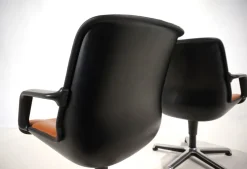 Pamono Office Chairs by Burkhard Vogtherr for Fröscher, 1970s, Set of 2><noscript><img width=