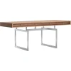 Pamono Office Desk in Walnut and Stainless Steel Frame by Bodil Kjaer for Karakter> Tables