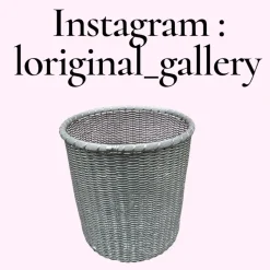 Pamono Office Trash Can attributed to Maria Pergay, 1970s><noscript><img width=
