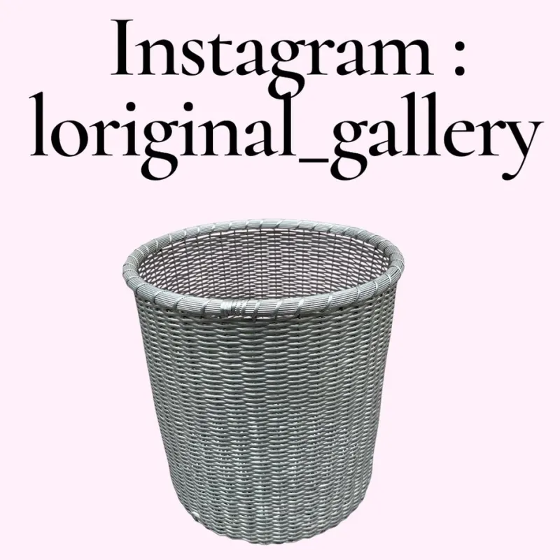 Pamono Office Trash Can attributed to Maria Pergay, 1970s> Trunks Crates & Baskets