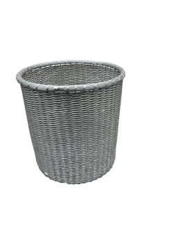 Pamono Office Trash Can attributed to Maria Pergay, 1970s><noscript><img width=