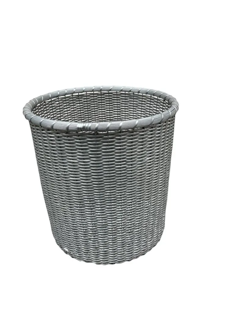 Pamono Office Trash Can attributed to Maria Pergay, 1970s> Trunks Crates & Baskets