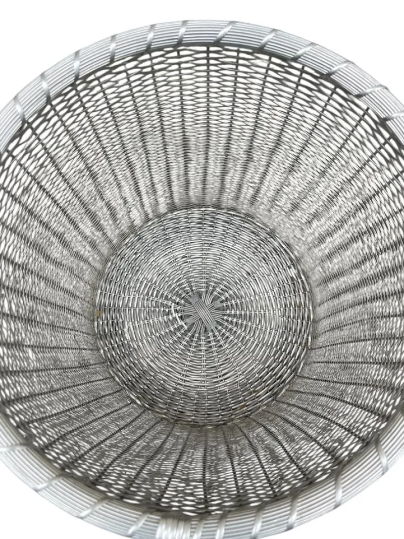 Pamono Office Trash Can attributed to Maria Pergay, 1970s> Trunks Crates & Baskets