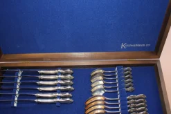 Hot Pamono Olga Cutlery Set in Silver from Kultakeskus Oy, Set of 30