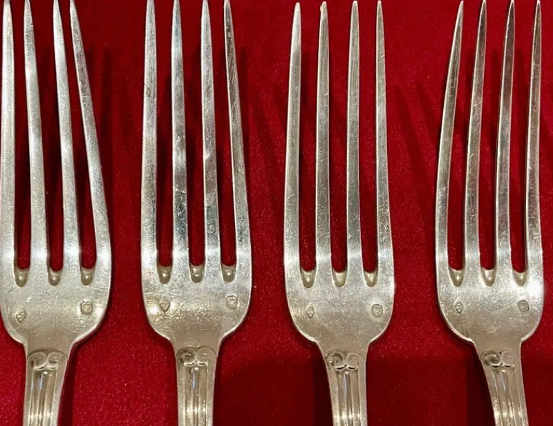 Pamono Olier and Caron Cutlery Set in Sterling Silver, Set of 183> Cutlery & Serving Utensils