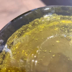 Pamono Olive Green Bubble Glass Ice Bucket by Biot, 1970> Ice Buckets & Wine Coolers