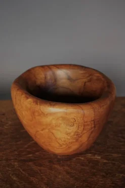 Discount Pamono Olive Wood Bowl in the style of Alexandre Noll, 1970s