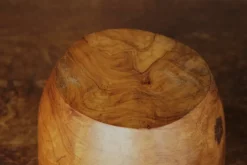 Discount Pamono Olive Wood Bowl in the style of Alexandre Noll, 1970s