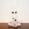 Online Pamono Olpe Model Oil and Vinegar, Salt and Pepper Set by Angelo Mangiarotti for Colle Cristallerie, 1986, Set of 5