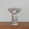 Pamono Olympics Glass Candle Holder by Lars Hellsten for Orrefors, Sweden, 1984> Candleholders