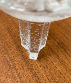 Pamono Olympics Glass Candle Holder by Lars Hellsten for Orrefors, Sweden, 1984><noscript><img width=