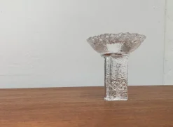 Pamono Olympics Glass Candle Holder by Lars Hellsten for Orrefors, Sweden, 1984><noscript><img width=