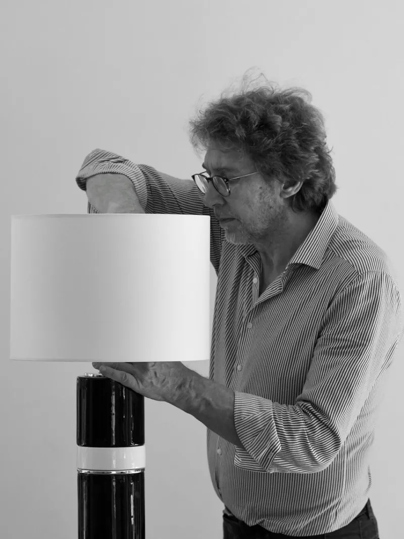 Pamono Ombre Poudrée Lamp by Eric Willemart> Table Lamps|Table Lamps