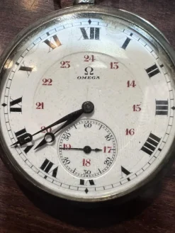 New Pamono Omega Pocket Watch in Silver