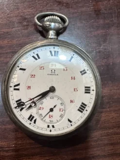New Pamono Omega Pocket Watch in Silver