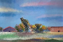 Pamono Omiccioli, Landscape, Oil Painting, Framed> Painting
