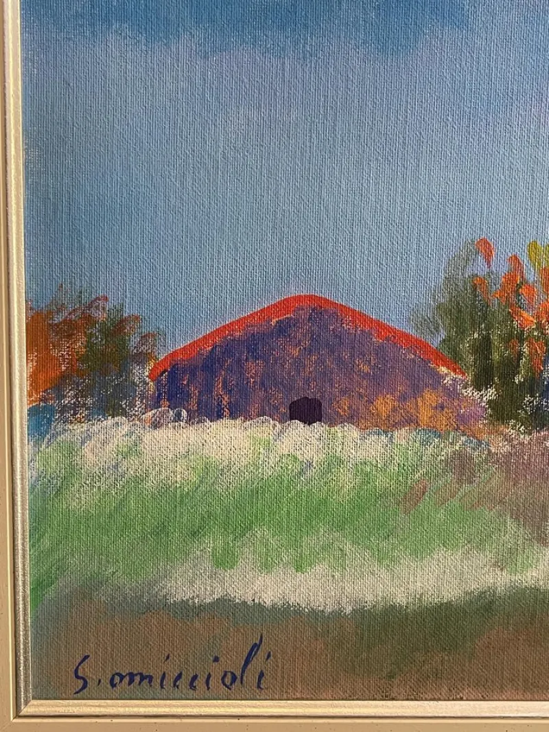 Pamono Omiccioli, Landscape, Oil Painting, Framed> Painting