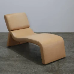 Outlet Pamono Onda Chaise Longue in Leather from Cor