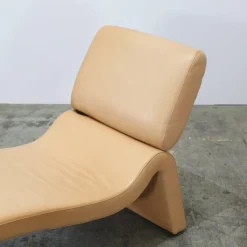 Outlet Pamono Onda Chaise Longue in Leather from Cor