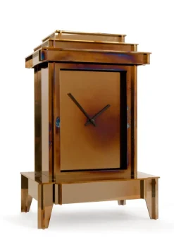 Pamono One More Time Clock in Heated Stainless Steel by Kiki van Eijk & Joost van Bleiswijk The Exceptional> Clocks