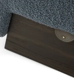 New Pamono Onigiri Wool and Laguna Oak Pouf by Morica Design