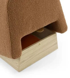 Pamono Onigiri Wool and Oak Pouf by Morica Design><noscript><img width=
