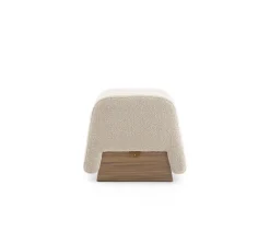 Discount Pamono Onigiri Wool and Walnut Pouf by Morica Design